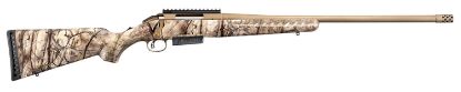 Picture of Ruger 36925 American 6.5 Prc 3+1 24" Burnt Bronze Cerakote Threaded Barrel, Picatinny Rail Steel Receiver, Gowild Camo I-M Brush Fixed Synthetic Stock, Right Hand 