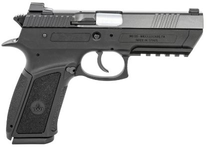 Picture of Iwi Us J941pl9-Ii Jericho 941 Enhanced 9Mm Luger Caliber With 4.40" Barrel, 16+1 Capacity, Overall Black Finish, Picatinny Rail Frame, Serrated Steel Slide & Polymer Grip 