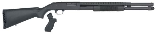 Picture of Mossberg 50694 590 Persuader 12 Gauge 3" 8+1 20" Cylinder Bore Heat-Shield Barrel Matte Blued Rec Black Synthetic Stock Includes Pistol Grip 