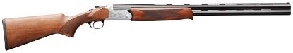Picture of Charles Daly 930197 202 Full Size 12 Gauge Break Open 3" 2Rd 28" Blued Vent Rib Barrel, Silver Engraved Steel Receiver, Fixed Walnut Wood Stock 