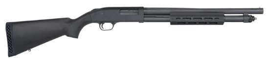 Picture of Mossberg 50766 590A1 Tactical 12 Gauge 3" 6+1 18.50" Cylinder Bore Barrel Black Parkerized Rec Black Synthetic Stock Right Hand Includes M-Lok Handguard 