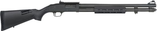 Picture of Mossberg 50768 590A1 Tactical 12 Gauge 3" 8+1 20" Cylinder Bore Barrel Black Rec With Xs Ghost Ring Sights Black Fixed With Storage Compartment Stock Right Hand Includes M-Lok Handguard 