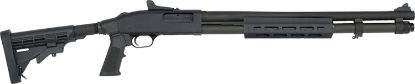 Picture of Mossberg 50769 590A1 Tactical 12 Gauge 3" 8+1 20" Cylinder Bore Barrel Black Parkerized Rec With Ghost Ring Sight Black 6 Position Stock Right Hand Includes M-Lok Handguard 