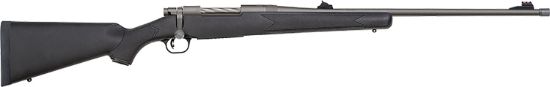 Picture of Mossberg 28136 Patriot 338 Win Mag 3+1 24" Threaded Barrel W/Recessed Match Trigger, Cerakote Stainless Steel, Spiral-Fluted Bolt, Synthetic Stock, Drop Box Magazine, Adjustable Lba Trigger 