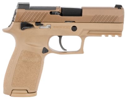 Picture of Sig Sauer 320Ca9m18ms10 P320 Carry *Ma Compliant 9Mm Luger 3.90" 10+1 (3) Coyote Pvd Stainless Steel Frame/Slide Coyote Polymer Grips 