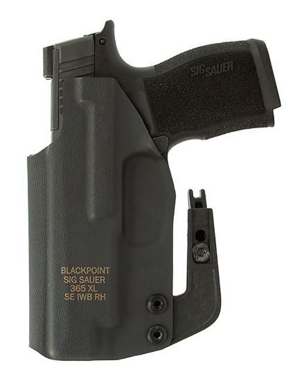 Picture of Sig Sauer Hol365xlapxlh Tactical Iwb Black Polymer Belt Clip Fits Sig P365xl Left Hand 