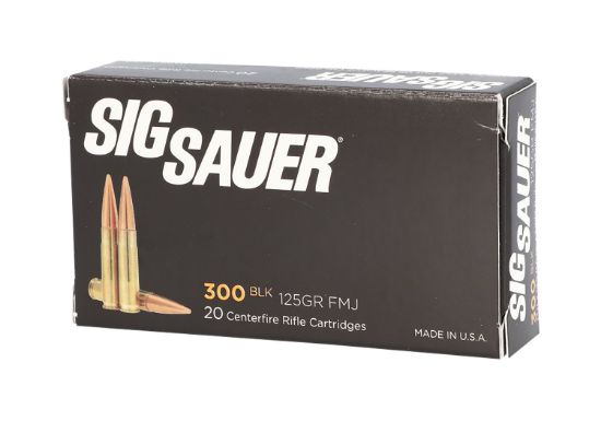 Picture of Sig Sauer E300b120 Elite Performance 300 Blackout 125 Gr Full Metal Jacket 20 Per Box/ 25 Case 