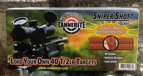 Picture of Tannerite Pp40 Sniper Shot Impact Enhancement Explosion Centerfire Rifle Firearm 0.50 Lb 40 Targets 