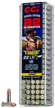 Picture of Cci 50100Cc Stangers 22 Lr 32 Gr Copper Plated Hollow Point 100 Per Box/ 50 Case 