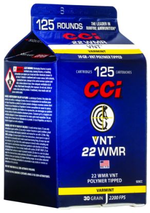 Picture of Cci 929Cc Vnt Rimfire 22 Wmr 30 Gr Varmint Tipped 125 Per Box/ 10 Case 