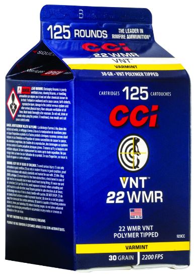 Picture of Cci 929Cc Vnt Rimfire 22 Wmr 30 Gr Varmint Tipped 125 Per Box/ 10 Case 