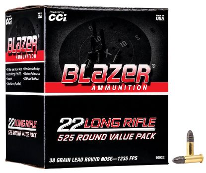 Picture of Cci 10022 Blazer Rimfire 22 Lr 38 Gr Lead Round Nose 525 Per Box/ 10 Case 