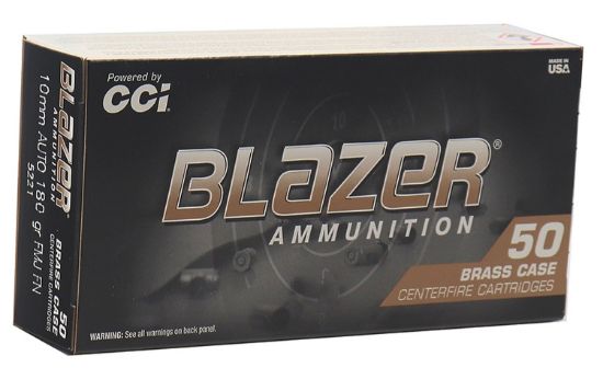 Picture of Cci 5221 Blazer Brass Handgun 10Mm Auto 180 Gr Full Metal Jacket 50 Per Box/ 20 Case 