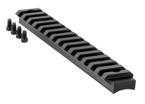 Picture of Ruger 90672 Picatinny Rail Black Anodized Aluminum Fits Ruger American Rifle Long Action 