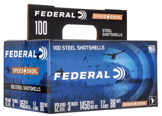 Picture of Federal Wf142100bb Speed-Shok 12 Gauge 3" 1 1/4 Oz Bb Shot 100 Per Box/ 2 Case 