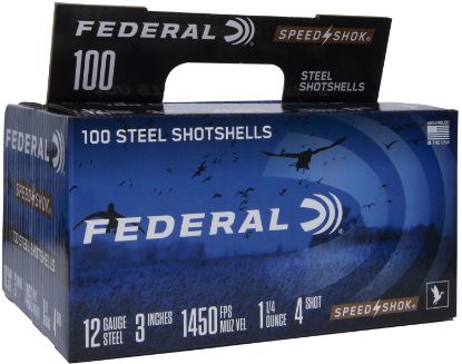 Picture of Federal Wf1421004 Speed-Shok 12 Gauge 3" 1 1/4 Oz 4 Shot 100 Per Box/ 2 Case 