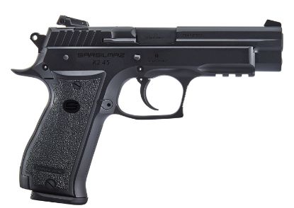 Picture of Sar Usa K245bl10 K2 45 Acp Caliber With 4.70" Barrel, 10+1 Capacity, Overall Black Finish Steel, Picatinny Rail/Beavertail Frame, Serrated Slide & Polymer Grip 