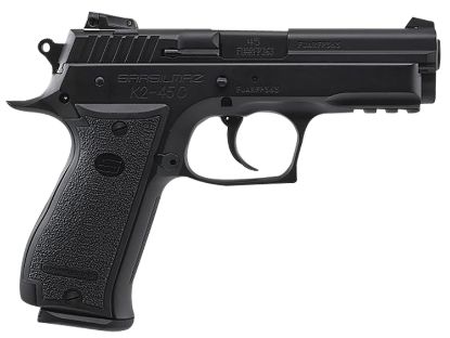 Picture of Sar Usa K245cbl K2 Compact 45 Acp Caliber With 4.70" Barrel, 13+1 Capacity, Overall Black Finish Steel, Picatinny Rail/Beavertail Frame, Serrated Slide & Polymer Grip 