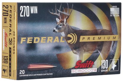 Picture of Federal P270ss1 Premium 270 Win 130 Gr Swift Scirocco Ii 20 Per Box/ 10 Case 