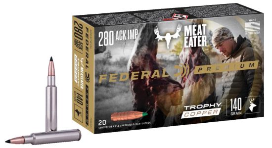 Picture of Federal P280a1tc1 Premium 280 Ackley Improved 140 Gr Trophy Copper 20 Per Box/ 10 Case 