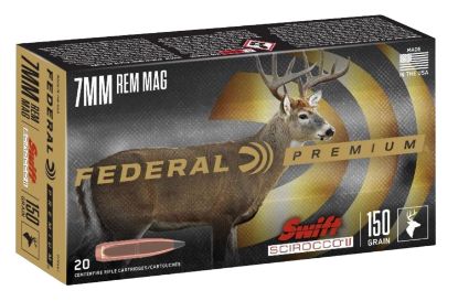 Picture of Federal P7rss1 Premium 7Mm Rem Mag 150 Gr Swift Scirocco Ii 20 Per Box/ 10 Case 