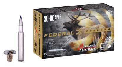 Picture of Federal P3006ta1 Premium Terminal Ascent 30-06 Springfield 175 Gr Terminal Ascent 20 Per Box/ 10 Case 