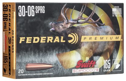 Picture of Federal P3006ss1 Premium 30-06 Springfield 165 Gr Swift Scirocco Ii 20 Per Box/ 10 Case 