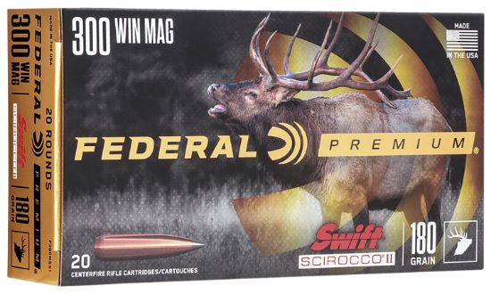 Picture of Federal P300wss1 Premium 300 Win Mag 180 Gr Swift Scirocco Ii 20 Per Box/ 10 Case 