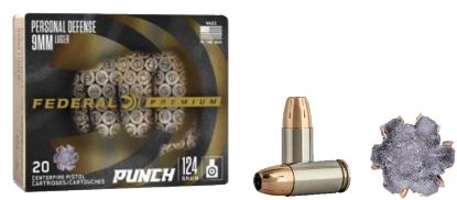 Picture of Federal Pd9p1 Premium Personal Defense Punch 9Mm Luger 124 Gr Jacketed Hollow Point 20 Per Box/ 10 Case 