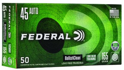 Picture of Federal Bc45ct1 Ballisticlean Reduced Hazard Training 45 Acp 155 Gr Lead Free Frangible 50 Per Box/ 20 Case 