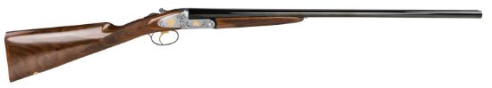 Picture of F.A.I.R. Frisprdl2028 Iside De Luxe Prestige 20 Gauge 2Rd 3" 28" Blued Barrel, Steel Receiver W/Silver Engraved Metal Finish, Walnut Stock 