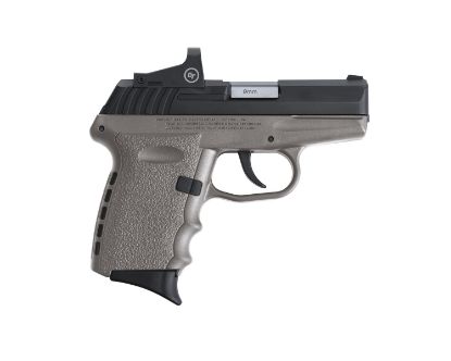 Picture of Sccy Industries Cpx2cbsgrde Cpx-2 Rd 9Mm Luger 3.10" 10+1 Black Nitride Stainless Steel Slide Gray Polymer Grip Nms Cts-1500 Red Dot 