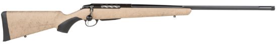 Picture of Tikka Jrtxrt382 T3x Lite 6.5 Creedmoor 3+1 24.30" Fluted/Threaded, Black Barrel/Rec, Black Webbed Tan Roughtech Synthetic Stock, Interchangeable Grip, Muzzle Brake 