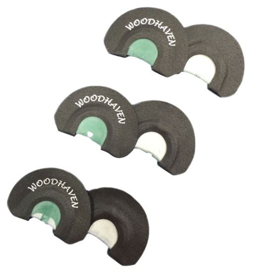 Picture of Woodhaven Wh091 Ninja Diaphragm Call Triple Reed Attracts Turkeys Black 3 Per Pkg 