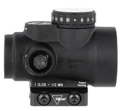 Picture of Trijicon 2200051 Mro Hd Black Hardcoat Anodized 1X 25Mm 2 Moa Red Dot/68 Moa Red Circle Led Multi Reticle 