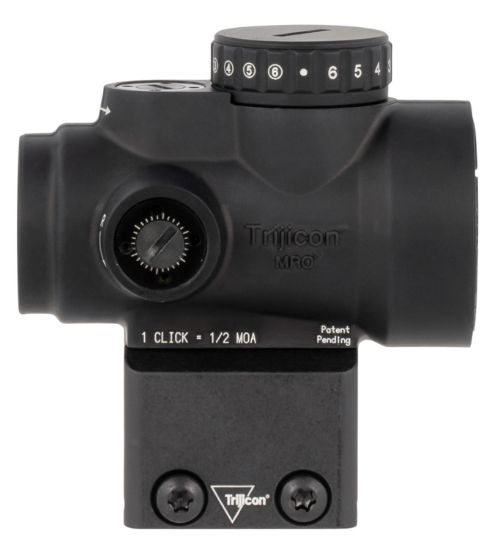 Picture of Trijicon 2200053 Mro Hd Black Hardcoat Anodized 1X 25Mm 2 Moa Red Dot/ 68 Moa Red Circle Led Multi Reticle 