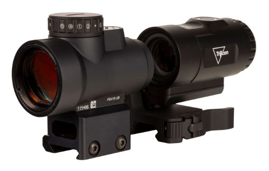 Picture of Trijicon 2200057 Mro Hd Matte Black 1X25mm 2 Moa Red Dot/68 Moa Red Circle Led Multi Reticle 