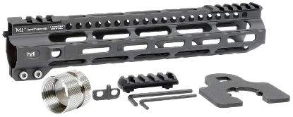 Picture of Midwest Industries Miulw105 Ultralight Ar-15 Black Hardcoat Anodized Aluminum/Polymer 10.50" Picatinny/M-Lok 