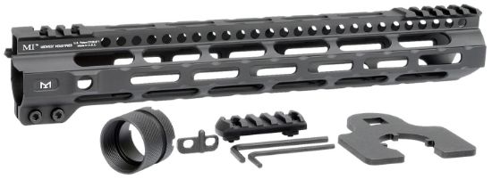 Picture of Midwest Industries Miulw12625 Ultralight Ar-15 Black Hardcoat Anodized Aluminum/Polymer 12.625" Picatinny/M-Lok 