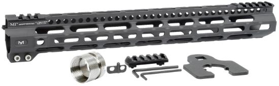 Picture of Midwest Industries Miulw15 Ultralight Ar-15 Black Hardcoat Anodized Aluminum/Polymer 15" Picatinny/M-Lok 