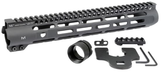 Picture of Midwest Industries Mislh12625 Slimline Ar-15 Black Hardcoat Anodized Aluminum/Polymer 12.625" Picatinny/M-Lok 