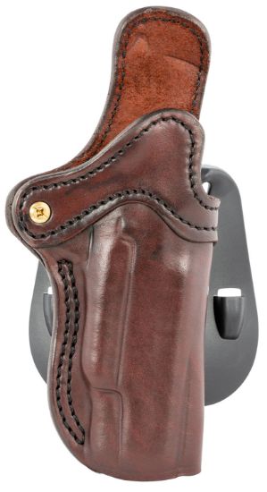 Picture of 1791 Gunleather Orpdh1sbrr Bh1 Optic Ready Size 01 Owb Style Made Of Leather With Signature Brown Finish, Adjustable Cant & Paddle Mount Type Fits 4-5" Barrel 1911 For Right Hand 