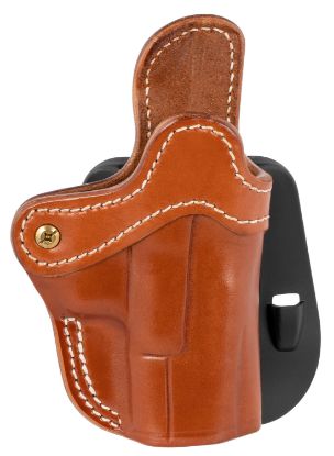 Picture of 1791 Gunleather Orpdh21cbrr Bh2.1 Optic Ready Owb Size 2.1 Classic Brown Leather Paddle Compatible W/Glock 17/S&W M&P Shield/Springfield Xd Right Hand 