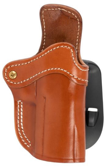 Picture of 1791 Gunleather Orpdh24cbrr Bh2.4 Optic Ready Owb 2.4 Classic Brown Leather Paddle Fits Walther Ppq/Sig P320/Springfield Xd-M 