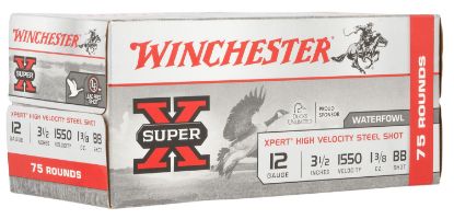 Picture of Winchester Ammo Wex12lbbvp Super X Xpert High Velocity 12 Gauge 3.50" 1 3/8 Oz Bb Shot 75 Per Bx/ 2 Case Value Pack 