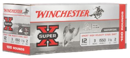 Picture of Winchester Ammo Wex1232vp Super X Xpert High Velocity 12 Gauge 3" 1 1/8 Oz 2 Shot 100 Per Bx/ 2 Case Value Pack 