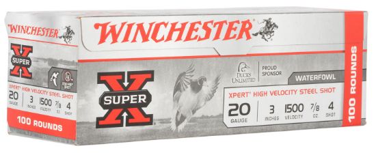 Picture of Winchester Ammo Wex2034vp Super X Xpert High Velocity 20 Gauge 3" 7/8 Oz 4 Shot 100 Per Bx/ 2 Case Value Pack 