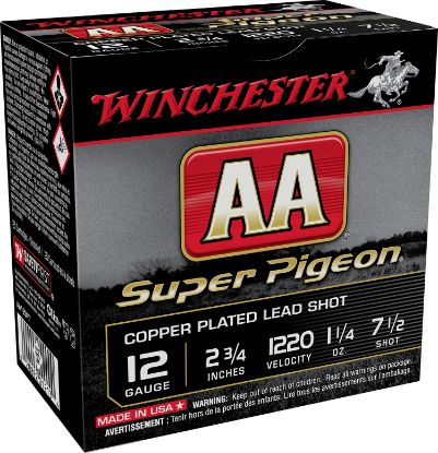Picture of Winchester Ammo Aa12sp7 Aa Super Pigeon 12 Gauge 2.75" 1 1/4 Oz 7.5 Shot 25 Per Box/ 10 Case 