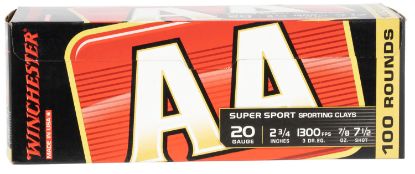 Picture of Winchester Ammo Aasc207vp Aa Sporting Clay 20 Gauge 2.75" 7/8 Oz 7.5 Shot 100 Bx/ 2 Case Value Pack 