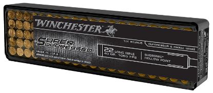 Picture of Winchester Ammo Sup22lrhp Super Suppressed 22 Lr 40 Gr Lead Hollow Point 100 Per Box/ 20 Case 